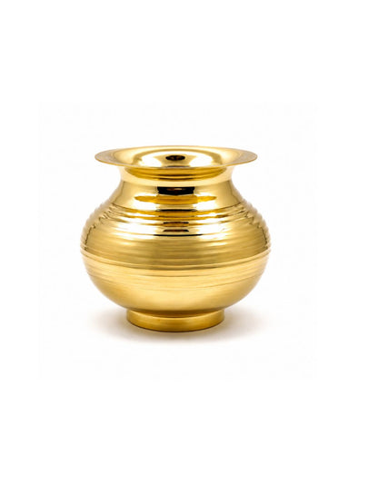 Pure Brass Kalash | Peetal Lota - Avaiable in 3 sizes