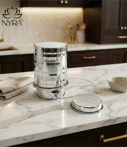 Stainless Steel Jointless Milk Can/Oil Can with Lid - Milk and Oil Storage Container/Balti