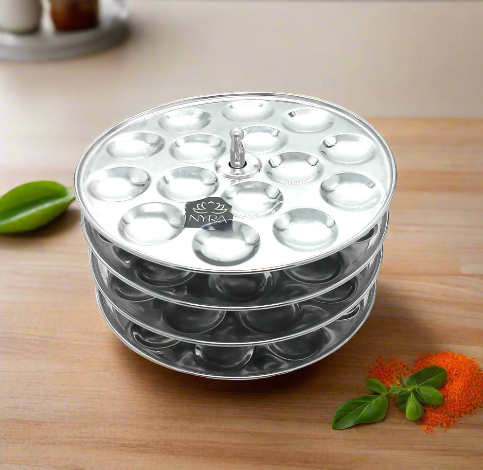 Stainless Steel Mini Idli Stand (15 Idli per Plate)