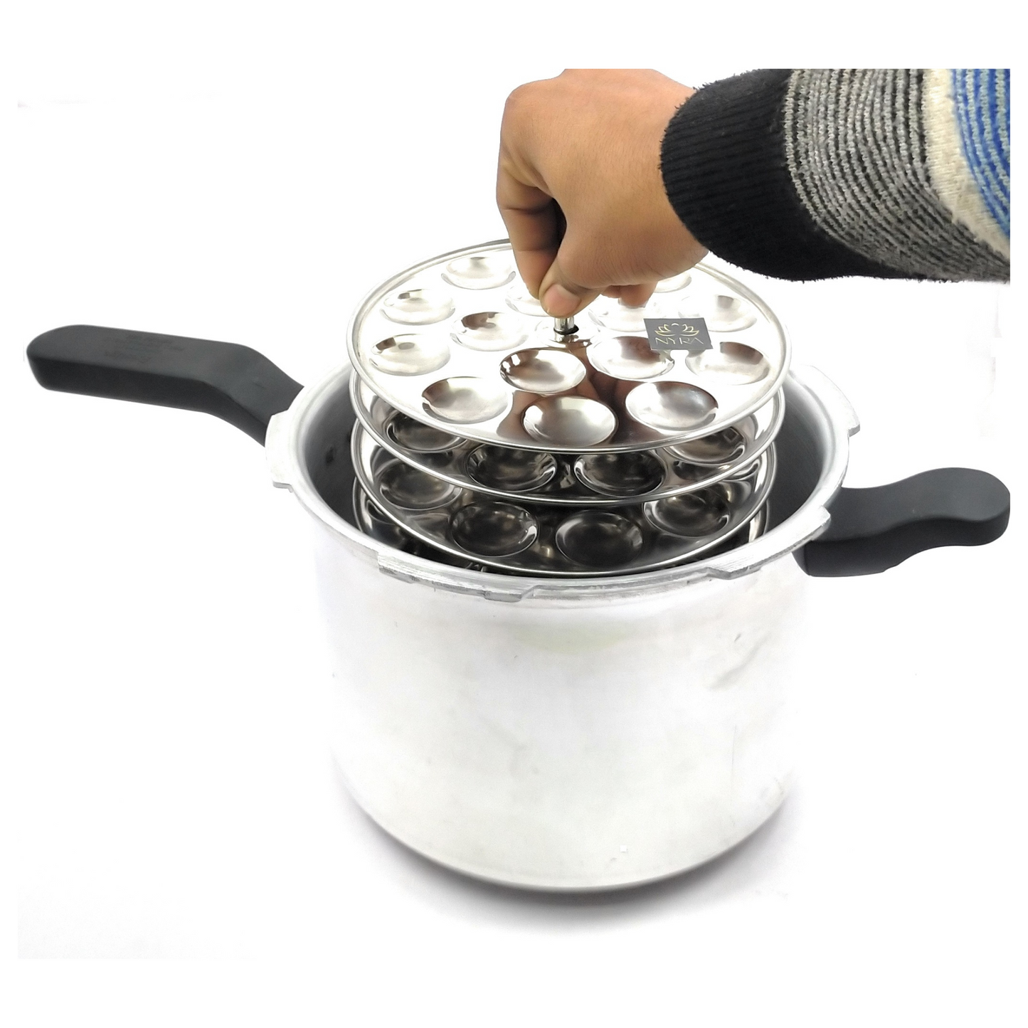 Stainless Steel Mini Idli Stand (15 Idli per Plate)