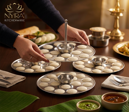 Stainless Steel Mini Idli Stand (15 Idli per Plate)