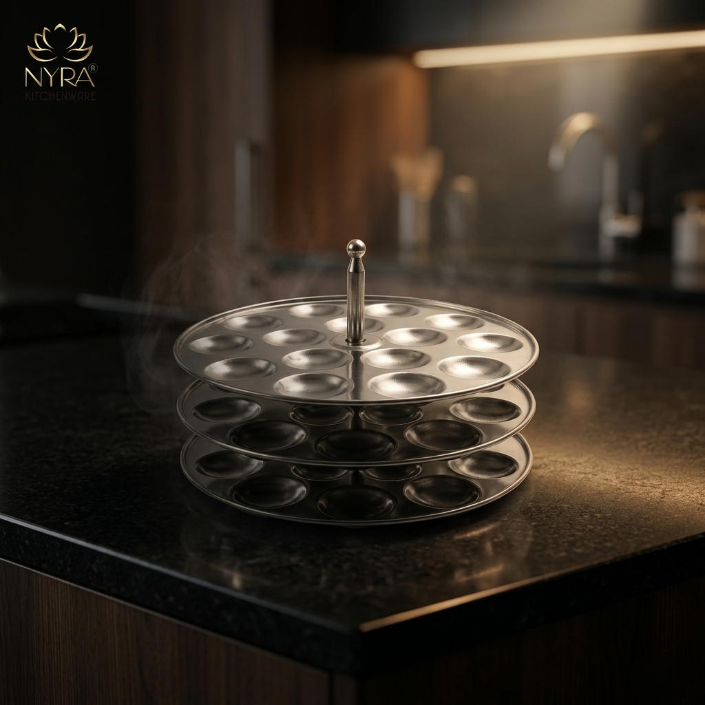Stainless Steel Mini Idli Stand - 3 & 4 Plates | Makes 45 to 60 Mini Idlis at a time