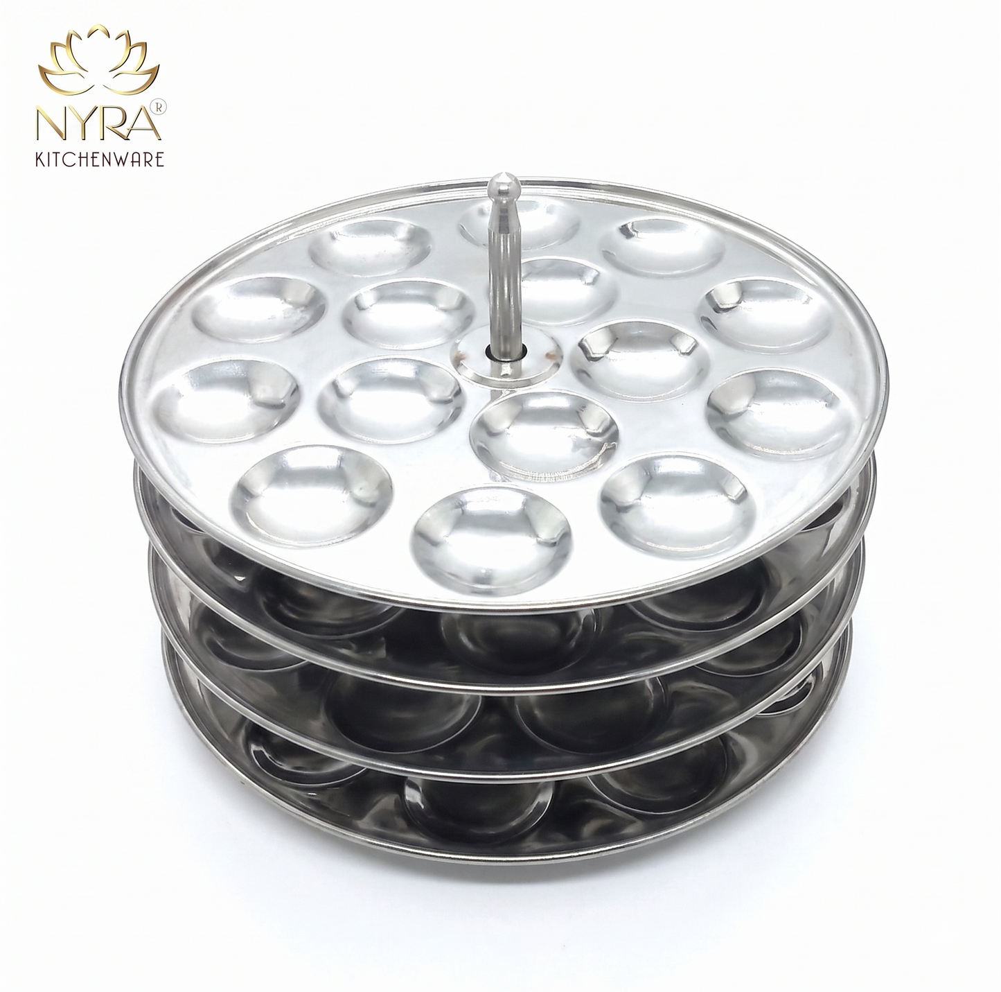 Stainless Steel Mini Idli Stand (15 Idli per Plate)