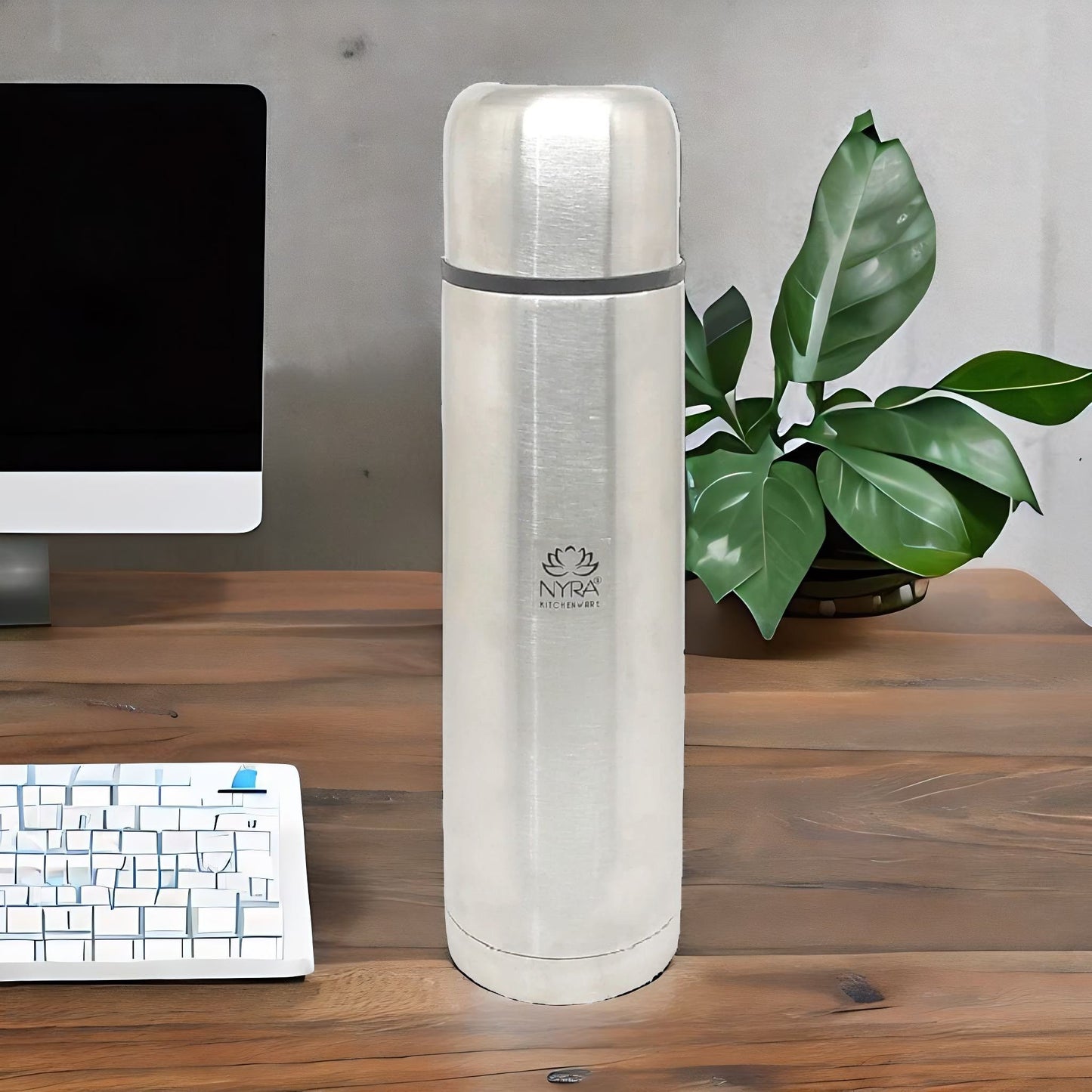 Stainless Steel Insulated Water Bottle with Flip/Push Button Lid