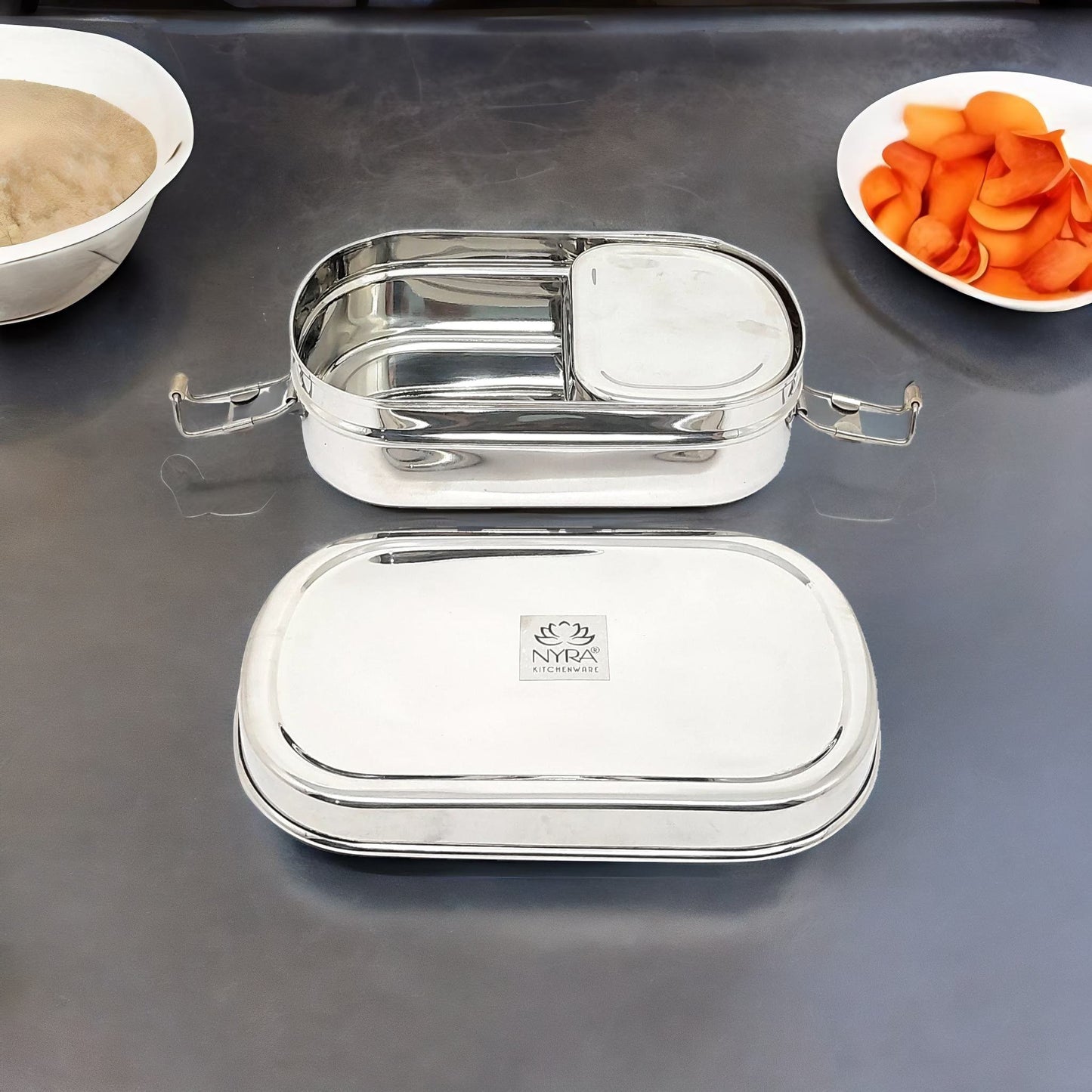 Stainless Steel Locking Clips Lunch Box