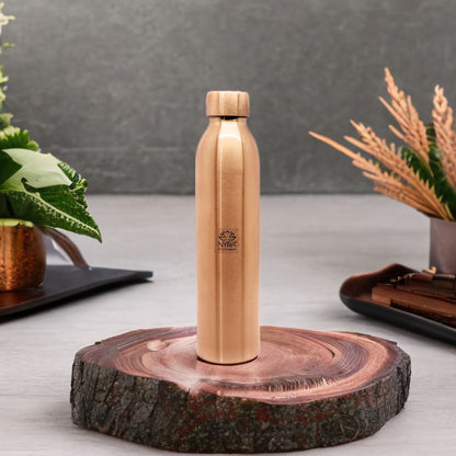 Pure Copper/Tamba Premium Bottle - Ayurvedic, Handcrafted, Healthy Hydration