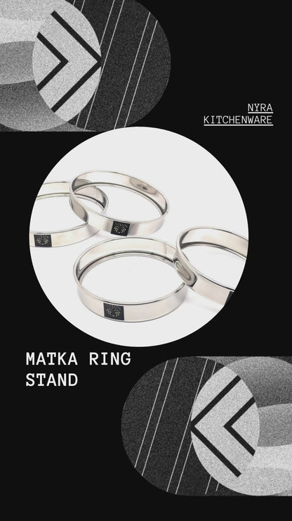 Stainless Steel Matka Ring/Pot stand/Multipurpose Pot Stand - Set of 4