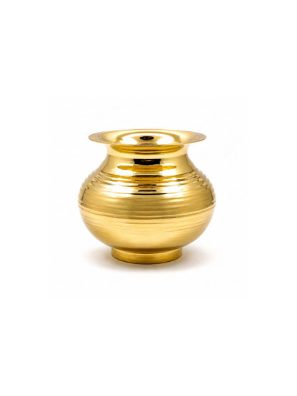 Pure Brass Kalash | Peetal Lota - Avaiable in 3 sizes