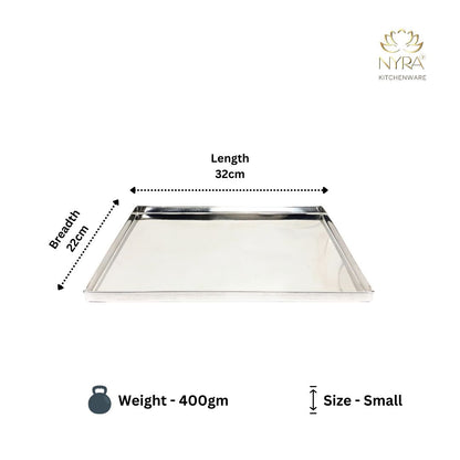 Stainless Steel Storing & Serving Tray for Sweet & Snacks – Durable, Rust-Resistant, Multipurpose Food Platter