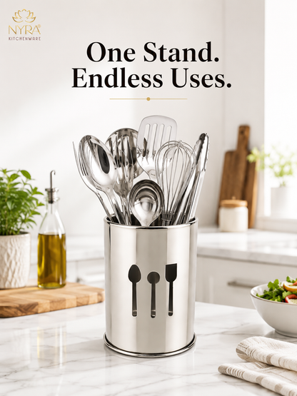 Stainless Steel Spoon Stand Cutlery Holder/Organizer