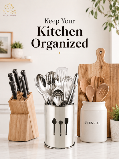 Stainless Steel Spoon Stand Cutlery Holder/Organizer