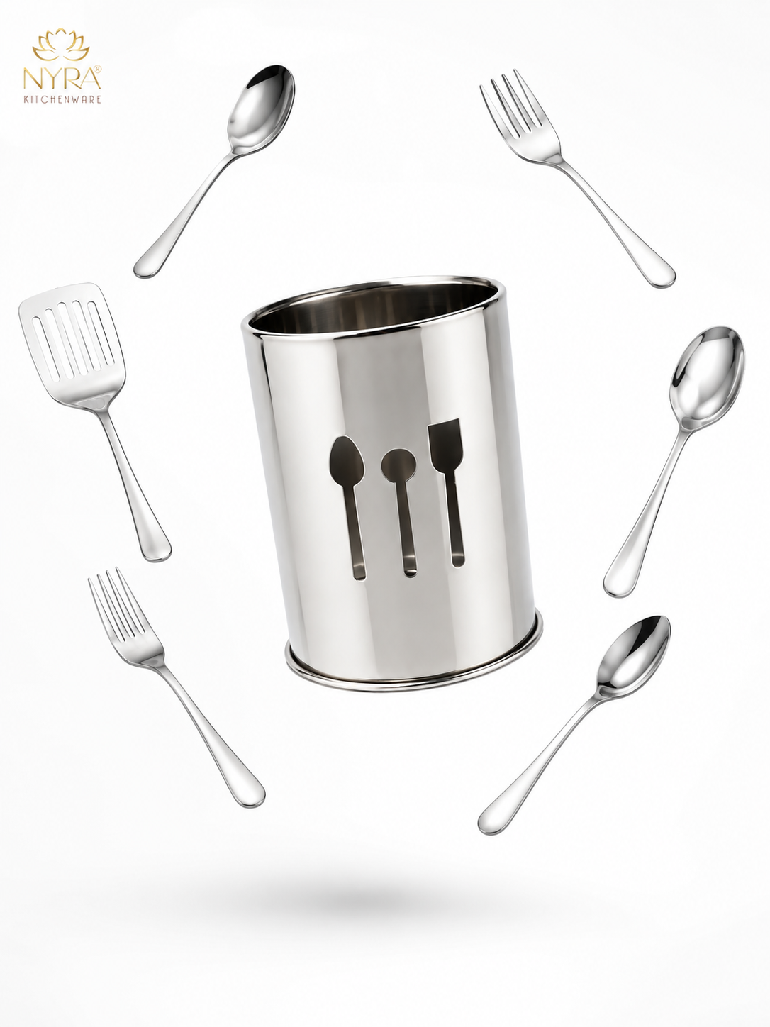 Stainless Steel Spoon Stand Cutlery Holder/Organizer
