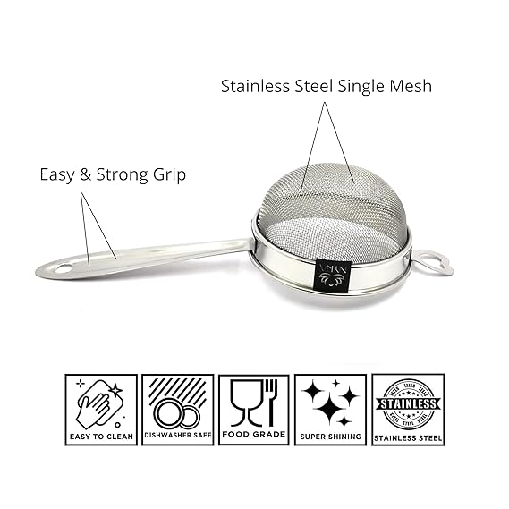 Stainless Steel Liquid Filter/Strainer - Fine Mesh Kitchen Tool
